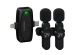 iMoshion Duo Pack Mikrofon für Telefon - Ansteckmikrofon - Kabellos - Bluetooth / Lightning / USB-C