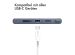 iMoshion Braided USB-C-zu-USB-A Kabel - 0,25 Meter - Weiß