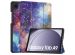 iMoshion Design Trifold Klapphülle für das Samsung Galaxy Tab A9 8.7 Zoll - Space