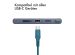 iMoshion Braided USB-C-zu-USB-C Kabel - 1 Meter - Dunkelblau