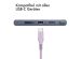 iMoshion Braided USB-C-zu-USB-C Kabel - 2 Meter - Lila