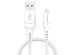 iMoshion ﻿Lightning- auf USB-Kabel – nicht MFi-zertifiziert – Geflochtenes Gewebe – 1,5 m – Weiß