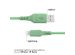iMoshion ﻿Lightning- auf USB-Kabel – nicht MFi-zertifiziert – Geflochtenes Gewebe – 1 m – Grün