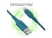 iMoshion ﻿Lightning- auf USB-Kabel – nicht MFi-zertifiziert – Geflochtenes Gewebe – 1 m – Dunkelblau