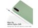 Accezz Liquid Silicone Back Cover mit Stifthalter für das iPad Pro 11 (2018 - 2022) - Hellgrün