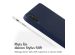 Accezz Liquid Silicone Back Cover mit Stifthalter für das iPad Pro 11 (2018 - 2022) - Dunkelblau