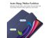 iMoshion Trifold Hardcase Klapphülle für das Samsung Galaxy Tab S9 Plus 12.4 Zoll - Dunkelblau