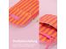 Selencia ﻿100 % recycelte Design Handytasche - Stripes Pink Orange