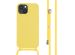 iMoshion Silikonhülle mit Band für das iPhone 15 - Gelb