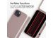 iMoshion Silikonhülle mit Band für das iPhone 15 - Sand Pink