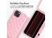 iMoshion Silikonhülle design mit Band für das iPhone 15 - Retro Pink