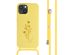 iMoshion Silikonhülle design mit Band für das iPhone 15 - Flower Yellow