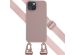 Selencia Silikonhülle mit abnehmbarem Band für das iPhone 15 - Sand Pink