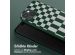 Selencia Silikonhülle design mit abnehmbarem Band für das iPhone 15 - Irregular Check Green