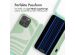 iMoshion Silikonhülle design mit Band für das iPhone 15 Pro - Retro Green