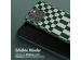 Selencia Silikonhülle design mit abnehmbarem Band für das iPhone 15 Pro - Irregular Check Green