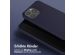 Selencia Silikonhülle mit abnehmbarem Band für das iPhone 15 Pro Max - Dunkelblau