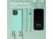Selencia Silikonhülle mit abnehmbarem Band für das iPhone 15 Pro Max - Türkis