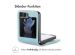 iMoshion Luxuriöse Klapphülle für das Samsung Galaxy Z Flip 5 - Hellblau
