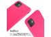 iMoshion Silikonhülle mit Band für das iPhone 11 - Rosa fluoreszierend