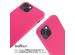 iMoshion Silikonhülle mit Band für das iPhone 13 - Rosa fluoreszierend
