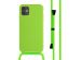 iMoshion Silikonhülle mit Band für das iPhone 11 - Grün fluoreszierend