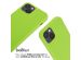 iMoshion Silikonhülle mit Band für das iPhone 13 - Grün fluoreszierend