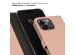 Selencia Echtleder Klapphülle für das iPhone 15 Pro Max - Dusty Pink