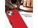 Selencia Echtleder Klapphülle für das iPhone 15 Plus - Rot