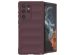 iMoshion EasyGrip Back Cover für das Samsung Galaxy S22 Ultra - Aubergine