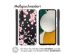 iMoshion Design Hülle für das Samsung Galaxy A34 (5G) - Blume - Rosa