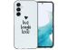 iMoshion Design Hülle für das Samsung Galaxy A54 (5G) - Live Laugh Love - Schwarz
