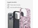 Selencia Vivid Back Cover für das iPhone 13 Pro - Trippy Swirl Dark Rose