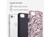 Selencia Vivid Back Cover für das iPhone SE (2022 / 2020) / 8 / 7 / 6(s) - Trippy Swirl Dark Rose