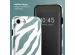 Selencia Vivid Back Cover für das iPhone SE (2022 / 2020) / 8 / 7 / 6(s) - Colorful Zebra Pine Blue