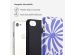 Selencia Vivid Back Cover für das iPhone SE (2022 / 2020) / 8 / 7 / 6(s) - Modern Bloom Sapphire Blue