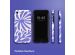 Selencia Vivid Back Cover für das iPhone SE (2022 / 2020) / 8 / 7 / 6(s) - Modern Bloom Sapphire Blue