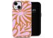 Selencia Vivid Back Cover für das iPhone 14 - Modern Bloom Pink