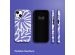 Selencia Vivid Back Cover für das iPhone 14 - Modern Bloom Sapphire Blue