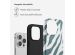 Selencia Vivid Back Cover für das iPhone 14 Pro - Colorful Zebra Pine Blue