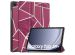 iMoshion Design Trifold Klapphülle für das Samsung Galaxy Tab A9 Plus - Bordeaux Graphic