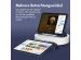 Accezz Smarte Klapphülle aus Silikon für das iPad Air 5 (2022) / iPad Air 4 (2020) - Dunkelblau