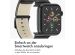 iMoshion Klassisches Lederarmband für die Apple Watch Series 1-9 / SE – 38/40/41 mm – Schwarz