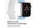 iMoshion Silikon-Magnetarmband für die Apple Watch Apple Watch Series 1-9 / SE - 38/40/41 mm - Blau / Weiß