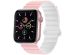 iMoshion Silikon-Magnetarmband für die Apple Watch Apple Watch Series 1-9 / SE - 38/40/41 mm - Rosa / Weiß