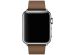 Apple Leather Band Modern Buckle für die Apple Watch Series 1-9 / SE - 38/40/41 mm - Größe M - Braun