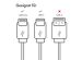 iMoshion Lightning- auf USB-C-Kabel – nicht MFi-zertifiziert – Geflochtenes Gewebe – 1,5 m – Weiß