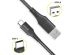 Accezz USB-C auf USB-Kabel für das Samsung Galaxy A71 - 2 m - Schwarz