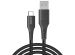 Accezz USB-C auf USB-Kabel für das iPhone 15 Pro - 2 m - Schwarz