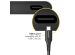 Accezz USB-C auf USB-Kabel für das iPhone 15 Pro - 0,2 m - Schwarz